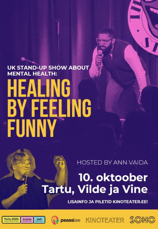 Stand-up show about mental health: Healing by Feeling Funny (UK)