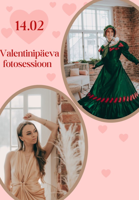 Valentinipäeva fotosessioon