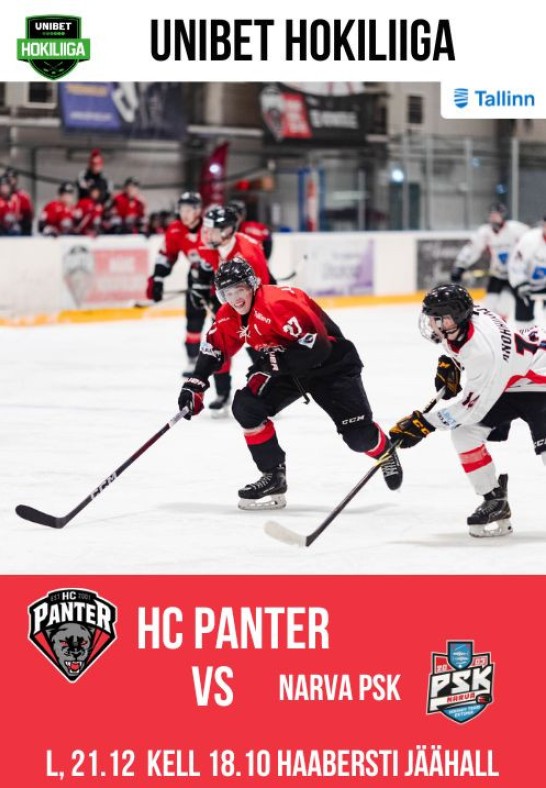 HC Panter vs Narva PSK / Unibet Hokiliiga mängud