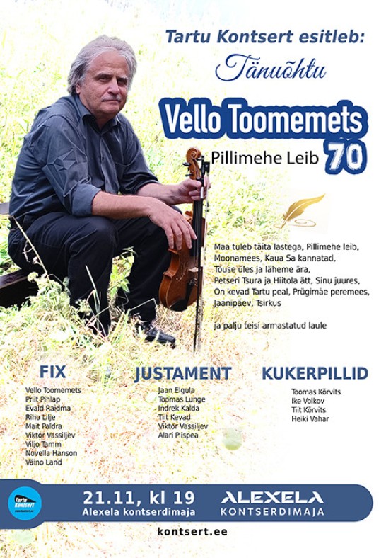 Vello Toomemets 70 ''Pillimehe leib''