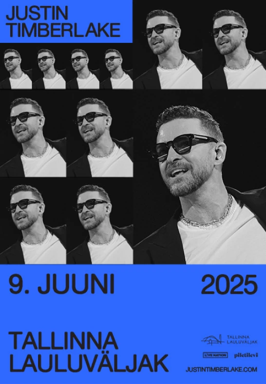 Justin Timberlake 2025 09.06.2025 Tallinna lauluväljak Piletilevi.ee