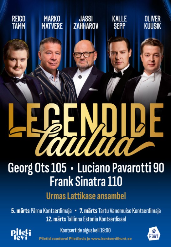 Legendide Laulud 2025 - Marko Matvere, Reigo Tamm, Jassi Zahharov, Oliver Kuusik ja Kalle Sepp