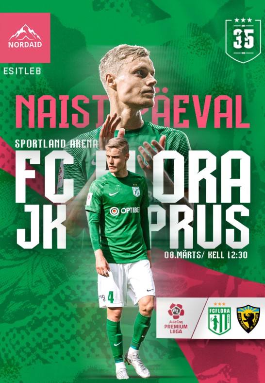 Nordaid esitleb ja FC Flora kutsub: FC Flora vs Pärnu JK Vaprus