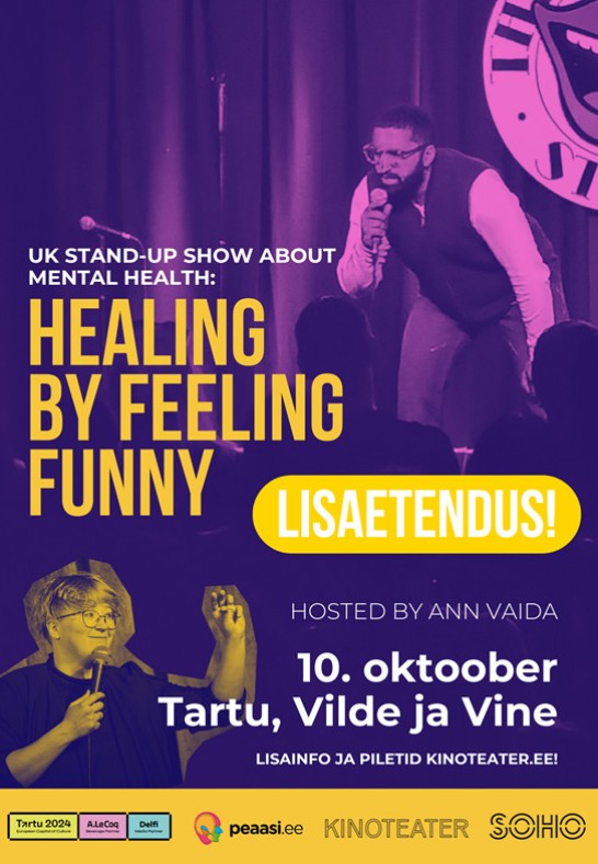 Stand-up show about mental health: Healing by Feeling Funny (UK)