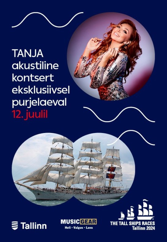 Tall Ship Races esitleb: Tanja päikeseloojangu kontsert ajaloolisel purjelaeval