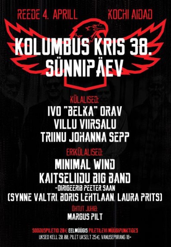 Kolumbus Kris 38. sünnipäev