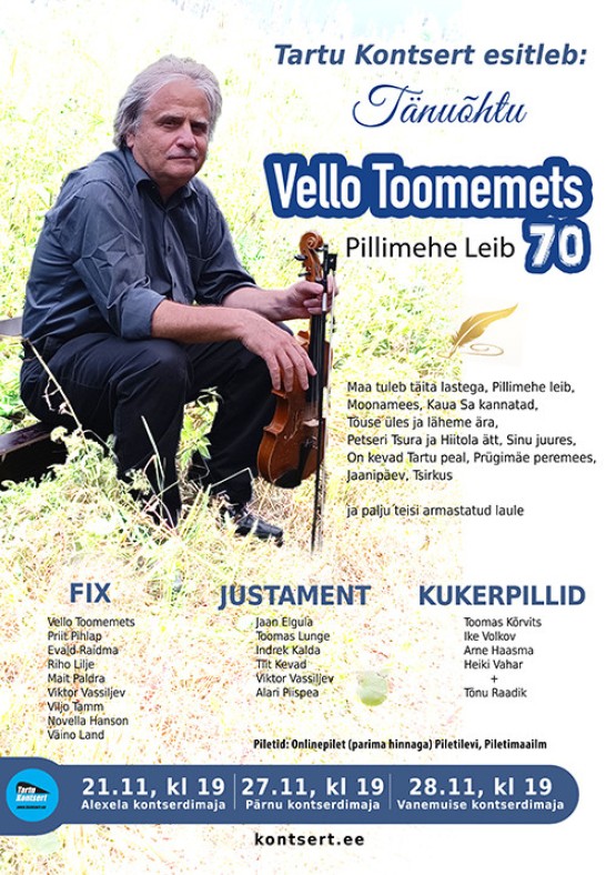 Vello Toomemets 70 ''Pillimehe leib''