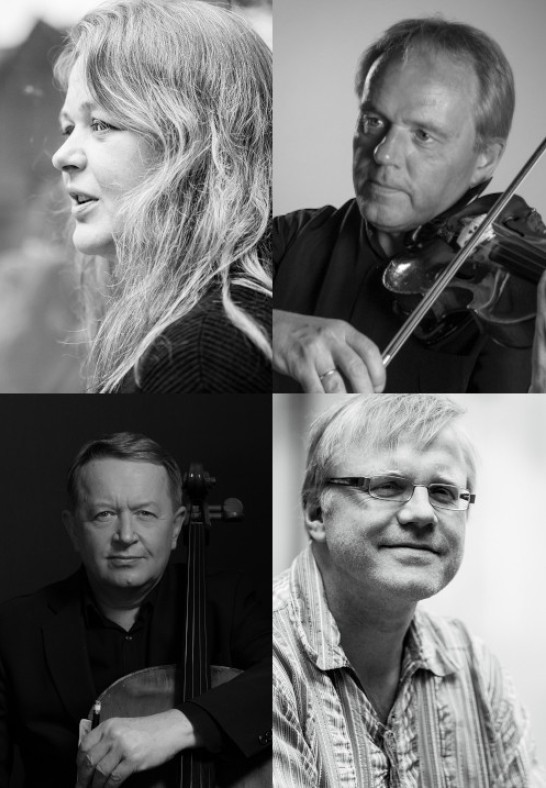 K. Kallastu (sopran), A. Leibur (viiul), A. Tammesalu (tšello), A. Kallastu (klaver)