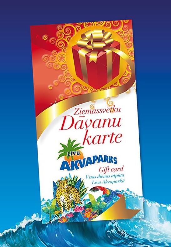 Livu Aquapark Christmas gift card