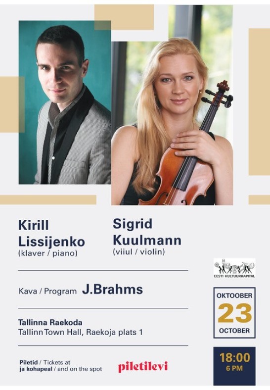 Sigrid Kuulmann (viiul/violin), Kirill Lissijenko (klaver/piano)