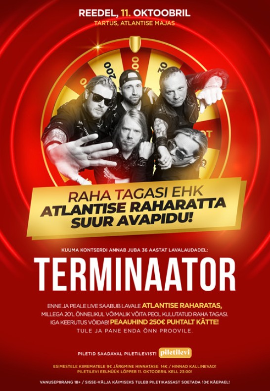 Atlantise Raharatta avapidu x Terminaator live